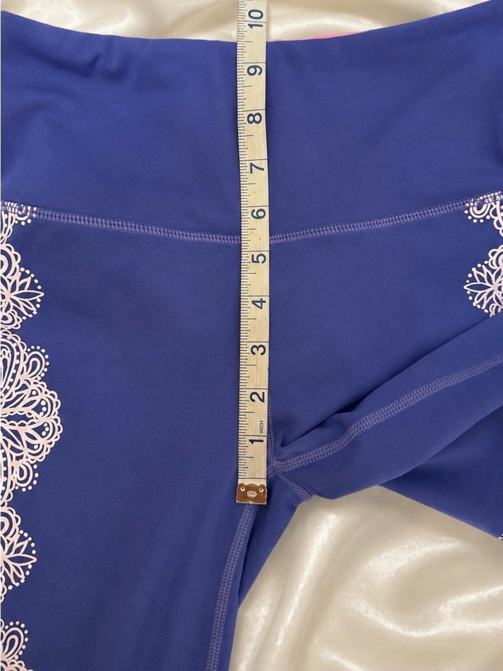 Lilly Pulitzer Luxletic UPF 50+ High Rise Midi Leggings XS Corsica Blue - Picture 12 of 13